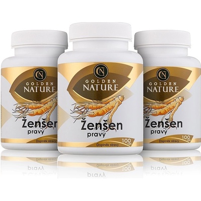 Golden Nature Ženšen pravý 80% ginsenosidů 100 kapsúl