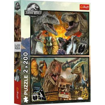 Image 1 of Trefl - Puzzle 2x200 Jurassic Word - 200 piese
