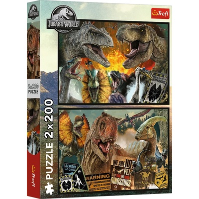 Trefl - Puzzle 2x200 Jurassic Word - 200 piese