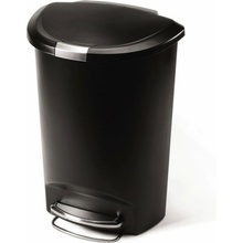 Simplehuman CW1355 Pedálový 50 l půlkulatý černý plast
