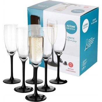 PEKDA Pohár na šampanské Onyx 180 ml