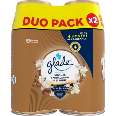 Glade Automatic Sensual Sandalwood & Jasmine автоматичен освежител на въздуха пълнител DUO