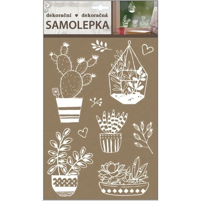 Anděl Přerov Samolepicí dekorace bílé 30 x 21 cm