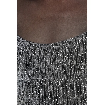 Simona Corsellini Рокля Simona Corsellini в черно къса с кройка по тялото A25CEAB10601 (A25CEAB10601)