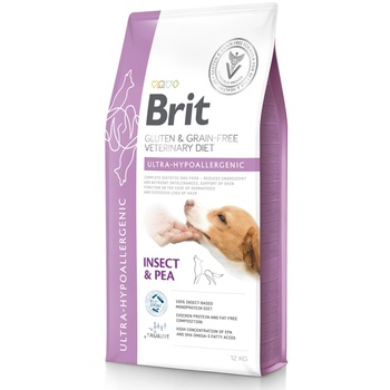 Brit veterinary Brit gf Ветеринарни диети за кучета Ултра-хипоалергенни насекоми 12кг