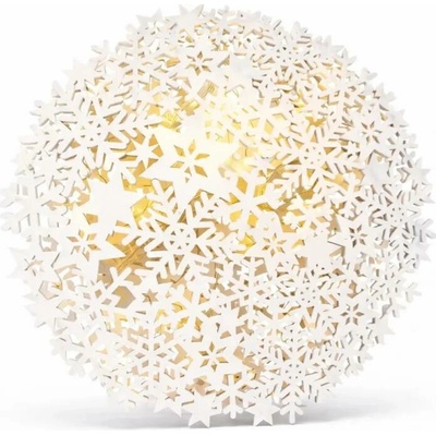DECOLED 3D batériový LED reflektor 26 × 29 × 3,2 cm teplá biela, IP20 vnútorný, AA