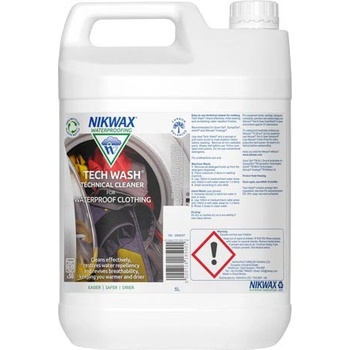 Nikwax препарат за дрехи и синтетични спални чували за открито Tech Wash 5l (185P01)