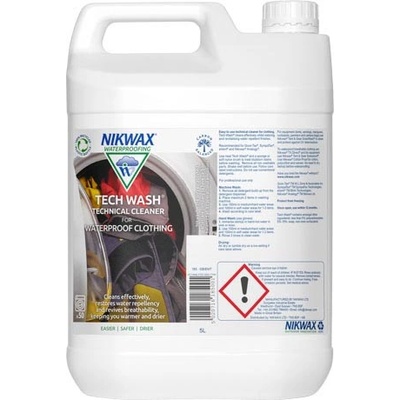 Nikwax препарат за дрехи и синтетични спални чували за открито Tech Wash 5l (185P01)