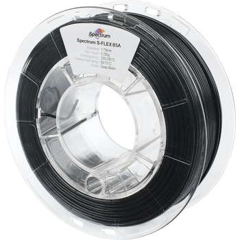 Spectrum 80567 3D филамент, S-Flex 85A, 1, 75mm, 250g, Черен (Deep black) (80567)