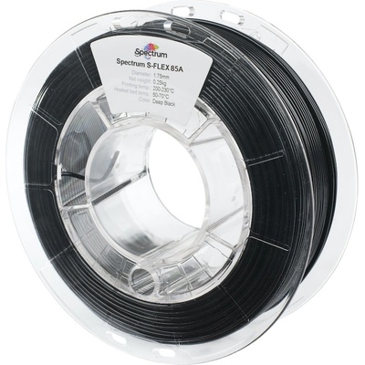Spectrum 80567 3D филамент, S-Flex 85A, 1, 75mm, 250g, Черен (Deep black) (80567)