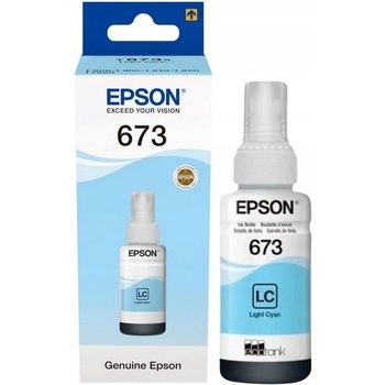 Atrament Epson 673 Light Cyan - originálny
