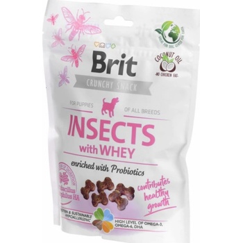 Brit Care Dog Crunchy Cracker Puppy Insects with Whey enriched with Probiotics 200 g