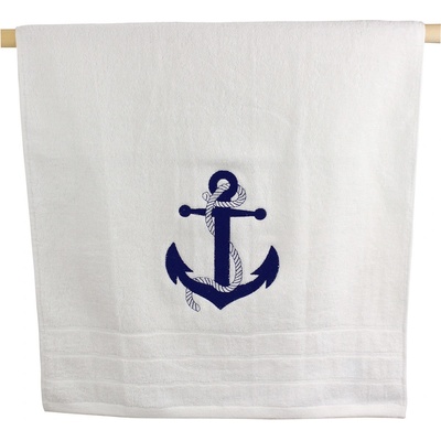 SEA CLUB Ručník námořnický s kotvou 50 x 100 cm bílý 3602