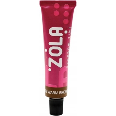 Zola barva na obočí s kolagenem 02 Warm Brown teple hnědá 15 ml – Zboží Dáma
