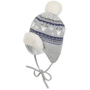 Sterntaler Зимна бебешка шапка с помпон Sterntaler - 47 cm, 9-12 месеца (4701730-542) - baby