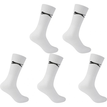 Image 1 of Slazenger Мъжки чорапи Slazenger 5 Pack Crew Socks Mens Size 7-11 - White