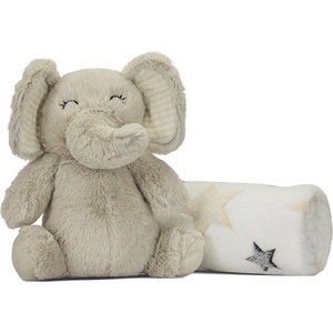 Lorelli Бебешко одеяло Lorelli - Nappy, 90 х 75 cm, бежово слонче (10340182504) - baby