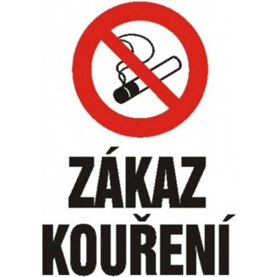 Bezpečnostní značky 4202N A4 plast Zákaz kouření