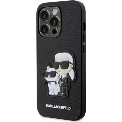 Karl Lagerfeld PU Saffiano Karl and Choupette NFT kryt pre iPhone 14 Pro Max čierny