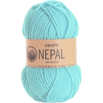 Příze DROPS Nepal uni colour 8908 - azurová