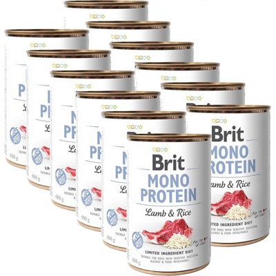 Brit Adult Mono Protein Lamb & Rice 12 x 400 g