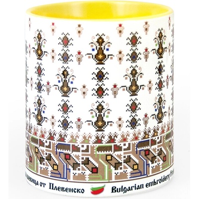 Чаша с шевица от Плевенско (Северняшка фолклорна област) (PL2017 02 yellow)