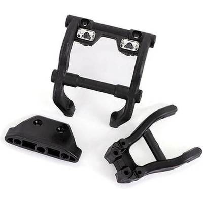 Traxxas Стойка за ролка Траксас Wheelie bar mounts/ rear skidplate (black) Traxxas Stampede 4x4 TRX6777X (TRX6777X)
