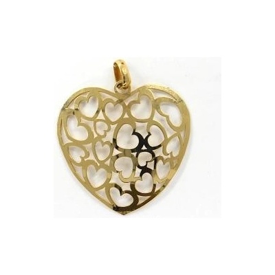 Pattic Zlatý príves srdce MB03405C