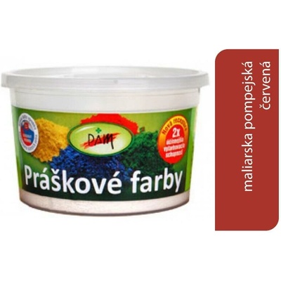 PAM Prášková farba univerzálna červená pompézna 250 ml