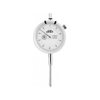 KINEX K-MET Úchylkoměr číselníkový ČSN EN ISO 46325 (ČSN 25 1811, 25 1816) 0-30 mm 0,01 mm KI1155-02-030