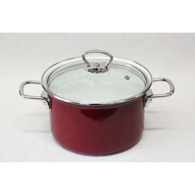 BELIS Hrnec + sklenená poklice ECO-CERAM 24cm/6,1l