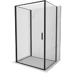 Mexen Exo-B 3S 3-стенна душ кабина с отваряща врата 70 x 120 см, прозрачна, черна (817-070-120-70-00-3S)