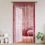 Pure Line Home Пердета с ресни в цвят бордо за тръбен корниз, 2 бр. , 100 x 250 см