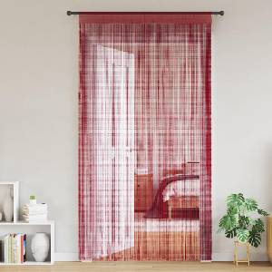Pure Line Home Пердета с ресни в цвят бордо за тръбен корниз, 2 бр. , 100 x 250 см