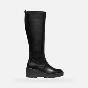 GEOX Черни дамски ботуши Geox Miereille Geox | Cheren | ЖЕНИ | 36