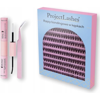 ProjectLashes Bondingové riasy syntetické čierne v trsoch