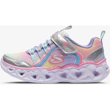 Skechers S Lights Heart Lights Rainbow Lux silver multi