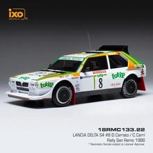 IXO Lancia Delta S4 No.8 Martini Rallye San Remo D.Cerrato/G.Cerri 1986 1:18