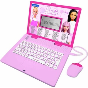 Lexibook Образователен детски лаптоп играчка със 124 дейности - Lexibook Barbie Bilingual Educational Laptop English and French (английски и френски език) (JC598BBI1)