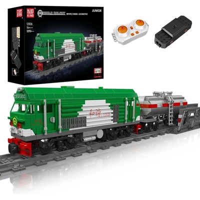 Mould King Stavebnice RC vláček s kolejemi a dálkovým ovládáním