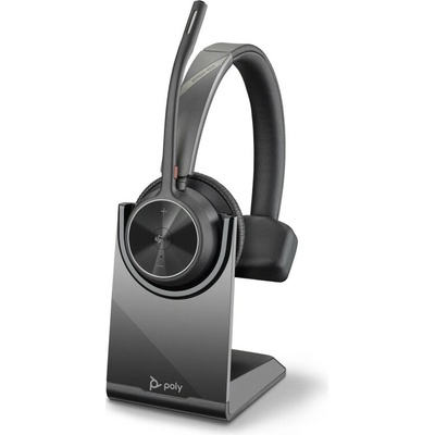 Poly BT Headset Voyager 4310 UC Mono USB-C Teams mit Stand