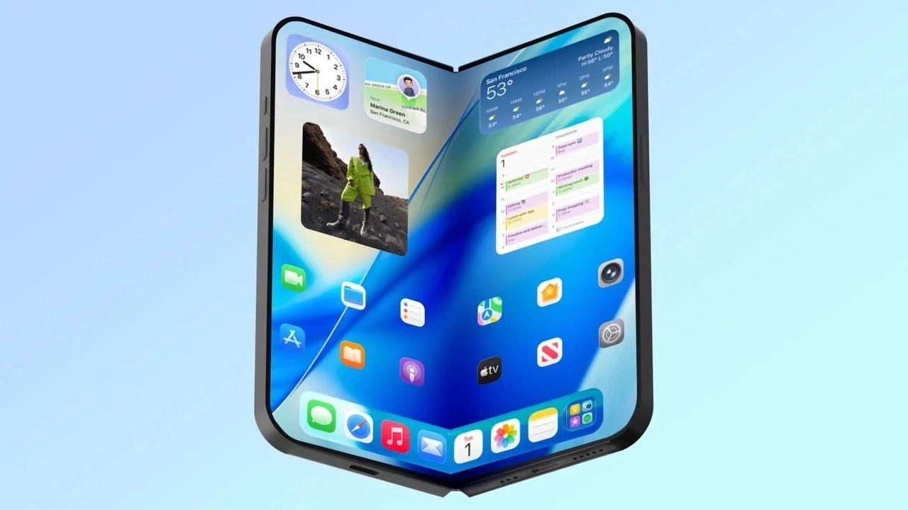 A rugalmas iPhone Fold (Ultra) lehetséges alakja A rugalmas iPhone Fold (Ultra) lehetséges alakja