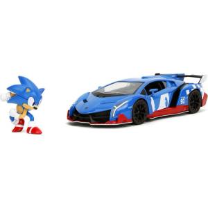 Jada Toys Метален автомобил Jada Lamborghini Veneno Sonic 1: 24 9335433314R00