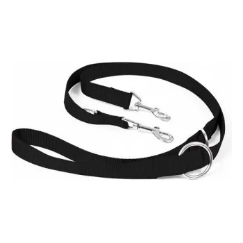 Image 1 of Duvoplus Nylon тренировъчен - работен, регулируем повод - черен, дължина 200 см, ширина 25 мм, Белгия - 0111000020