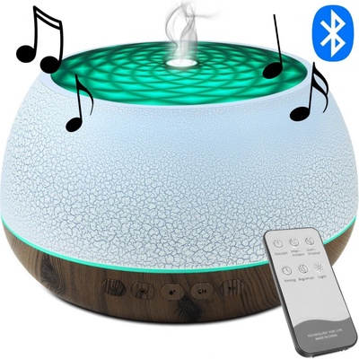 HomePro 1459 Aroma difuzér s bluetooth reproduktorem tmavě hnědý 1000 ml