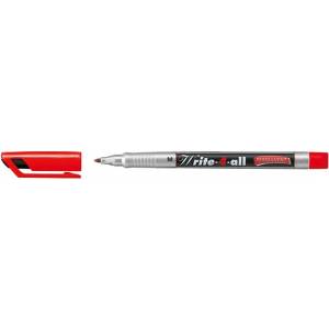 STABILO Алкохолен маркер, 1 мм, коничен, STABILO "Write-4-all", червен 146/40 (146/40)