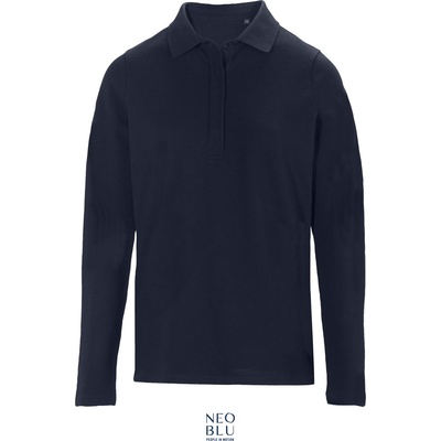 Neoblu 4397 owen lsl women / Дамска поло риза с дълъг ръкав от пике - нощно синьо xxl (24439704605)