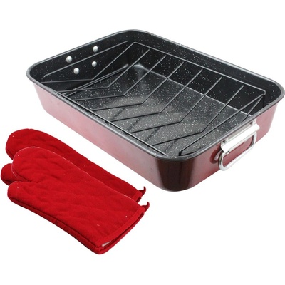 ТАВА с дръжки , решетка и ръкавица ЕК-roaster