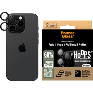 Panzer Протектор за камера PanzerGlass Hoops Black Lens Protector за iPhone 16 Pro, 16 Pro Max
