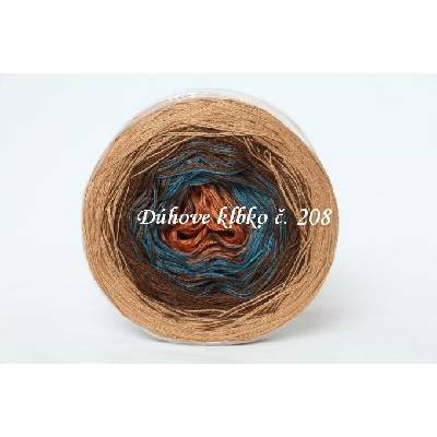 Duhové klubíčko 208, 3nitka 750 m